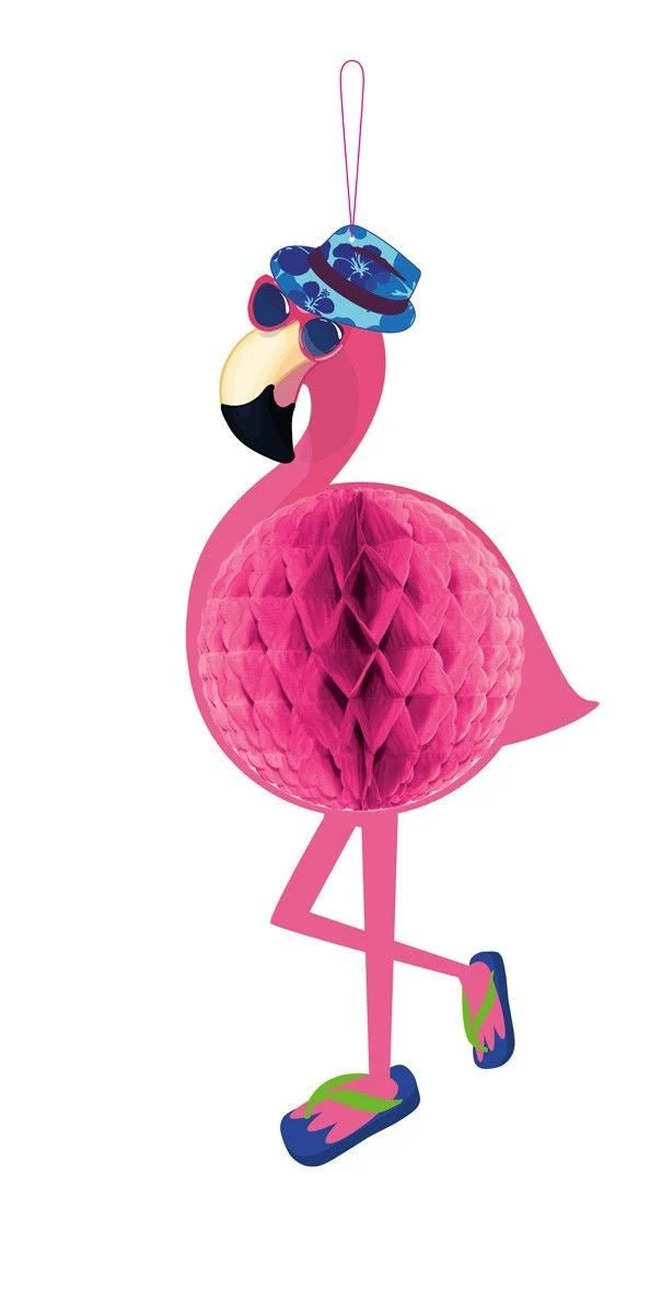 Hawaii Honeycomb Flamingo 58cm