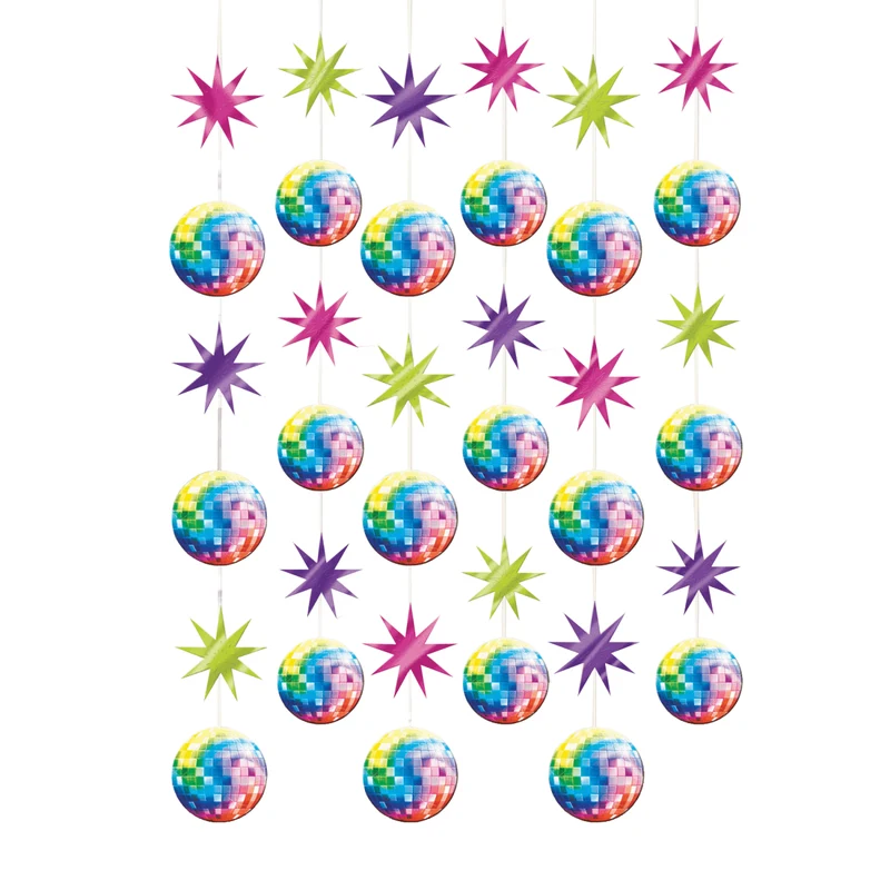 Disco Hangdecoratie 2,10m 6st