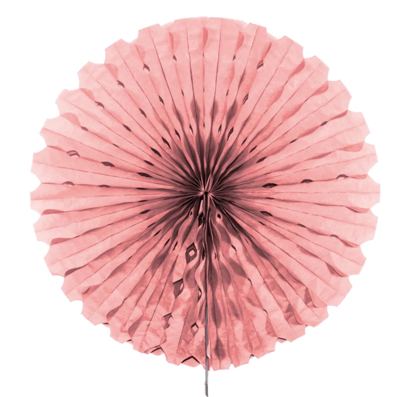 Papieren Waaier Lichtroze 45cm