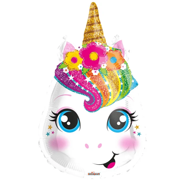 Helium Ballon Unicorn 45cm leeg
