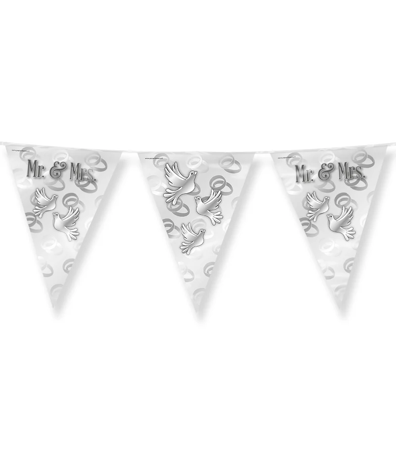 Bruiloft Slingers Mr, & Mrs, 10m