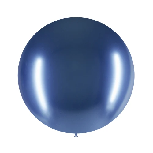 Blauwe Reuze Ballon Chroom 60cm