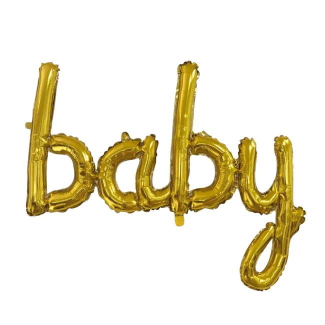 Folie Ballon Baby Goud 42cm leeg