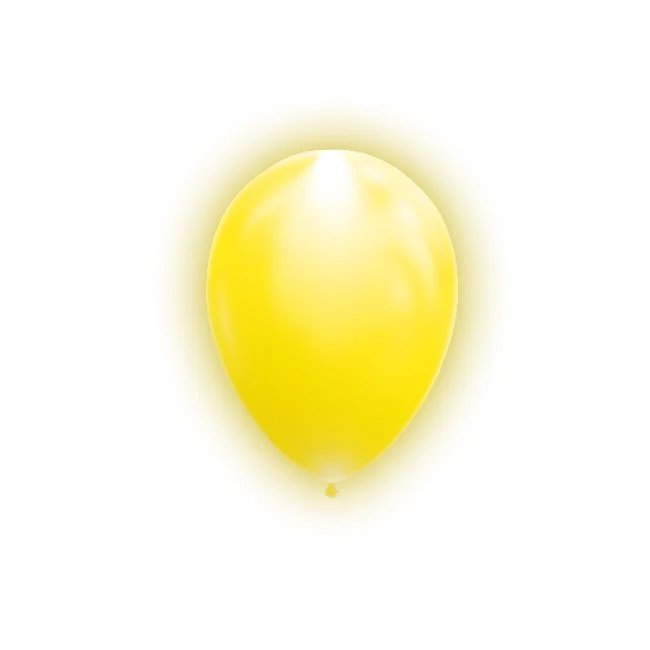 Gele Led Ballonnen 26cm 5st
