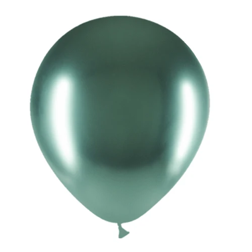 Groene Ballonnen Chroom 30cm 10st
