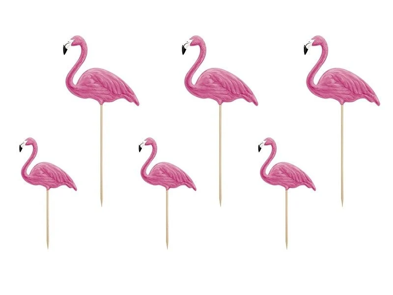 Flamingo Prikkers 23,5cm 6st