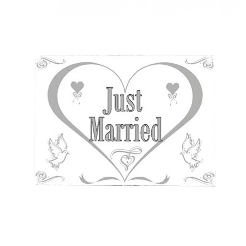 Just Married Raamvlag 1,5m