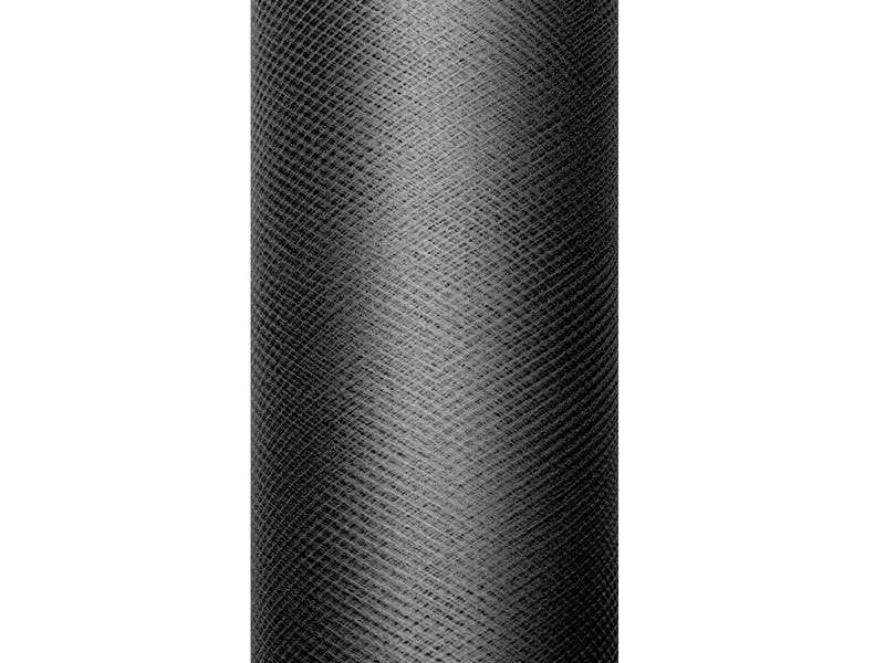 Zwarte Tule Rol 15cm 9m