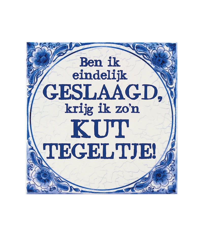 Delfts Blauw Tegel Geslaagd Kut 14,5cm
