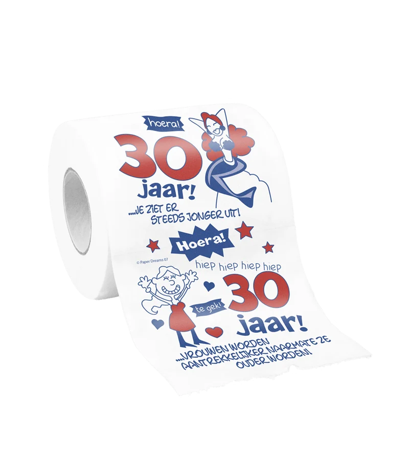 Toiletpapier 30 Jaar Vrouw