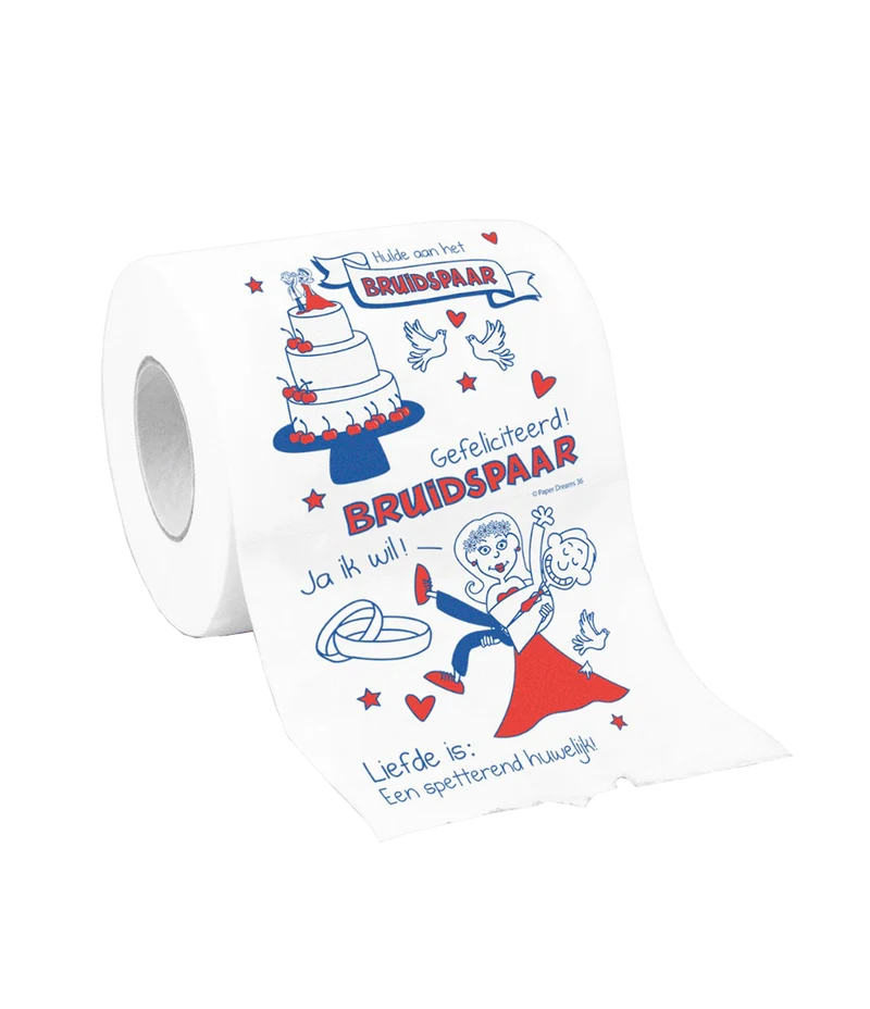 Toiletpapier Bruidspaar