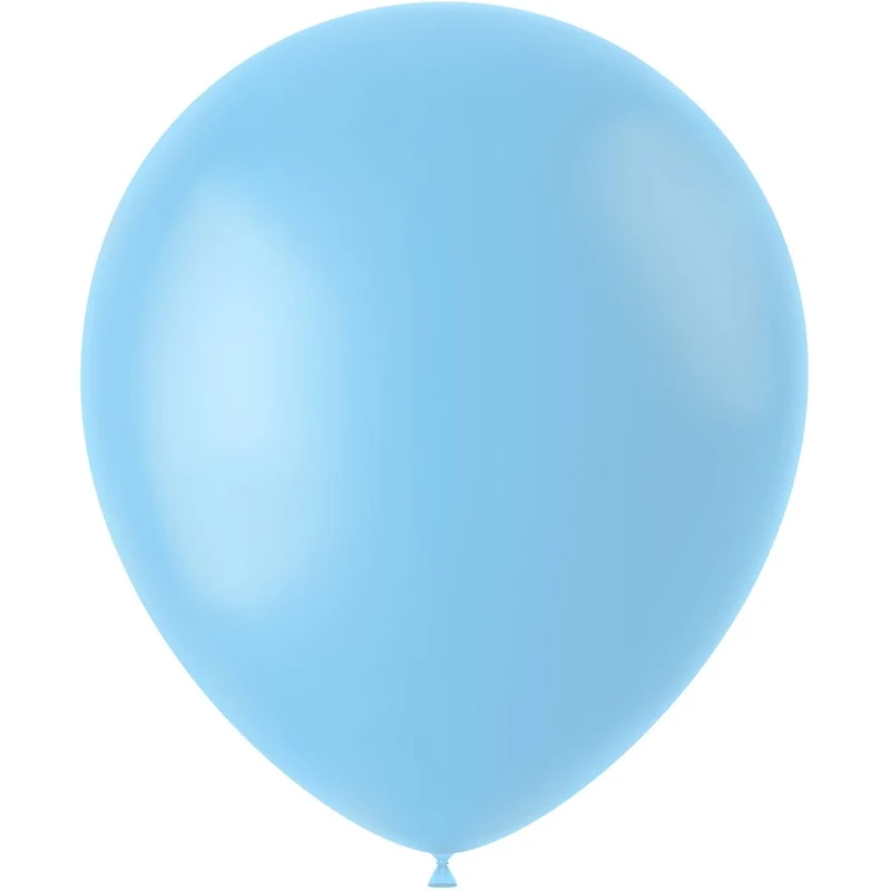 Lichtblauwe Ballonnen Powder Blue 33cm 10st