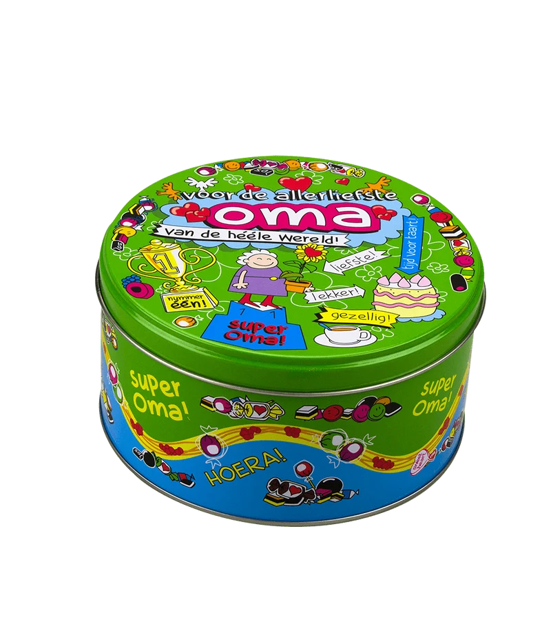 Snoeptrommel Oma 14cm