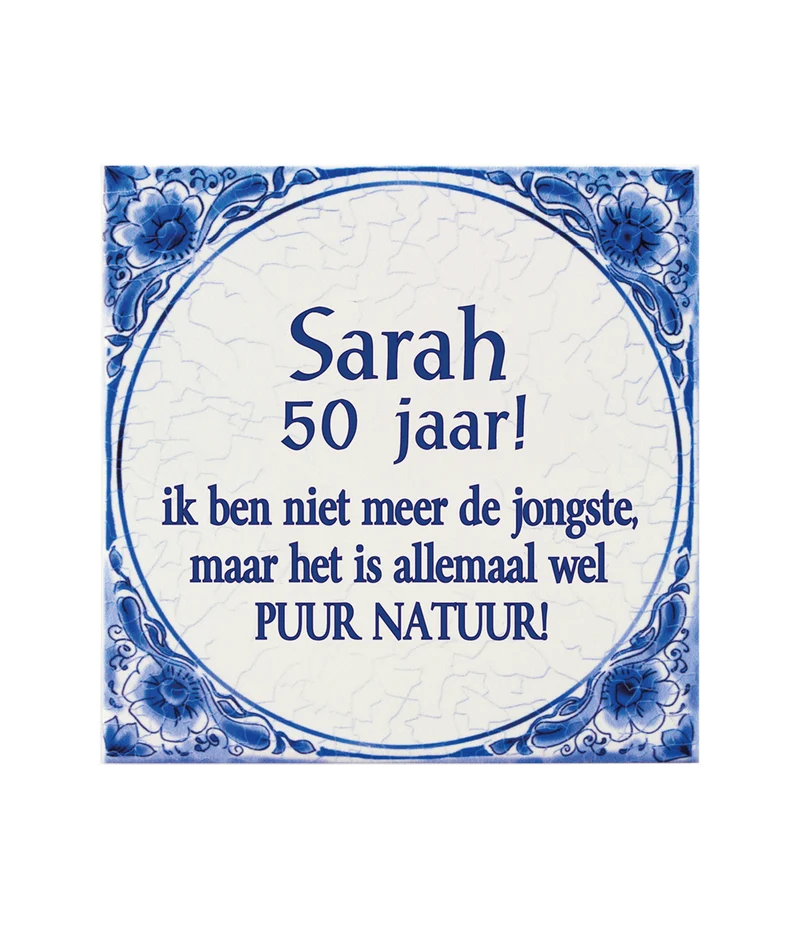 Delfts Blauw Tegel Sarah 14,5cm
