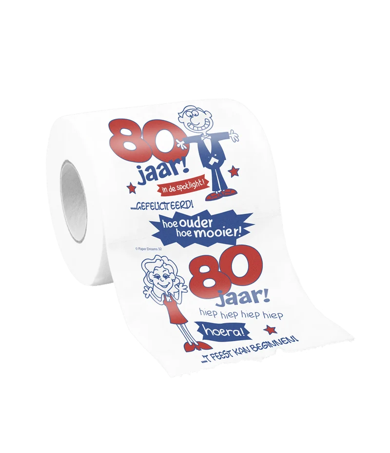 Toiletpapier 80 Jaar