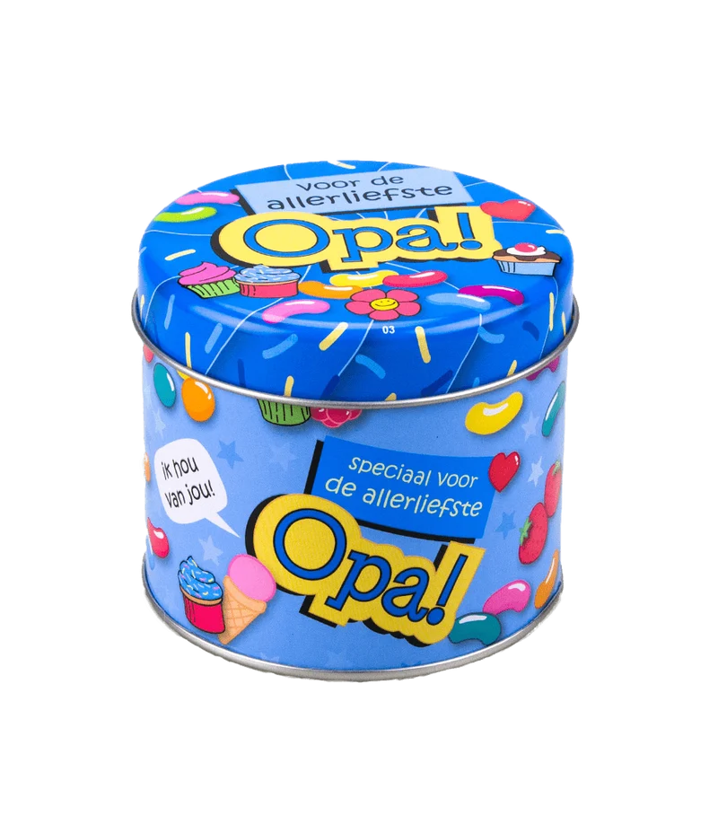Snoepblik Opa 9cm