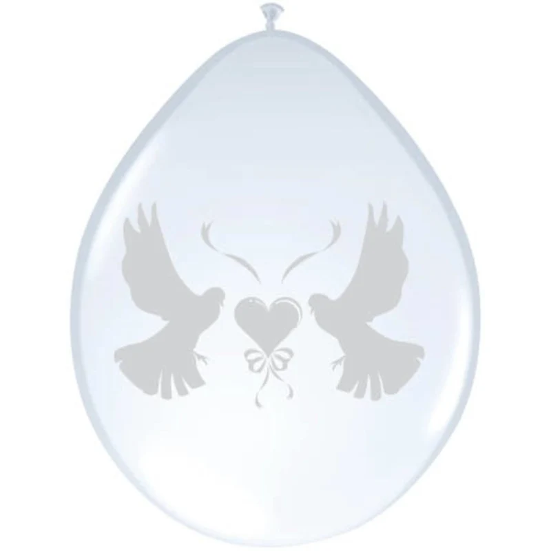 Bruiloft Ballonnen Duif 30cm 8st
