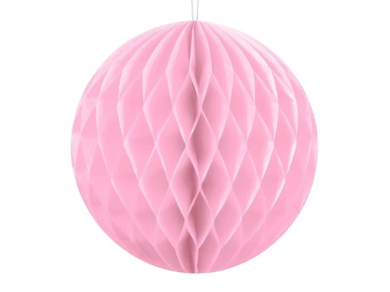 Honeycomb Bal Lichtroze 10cm