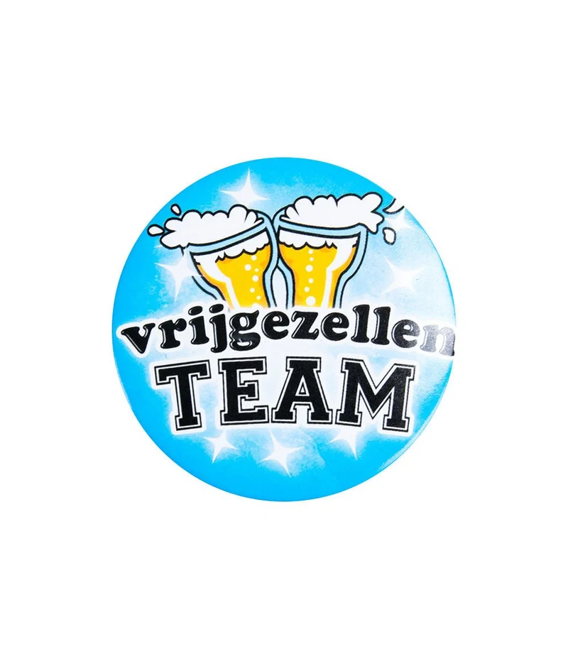 Button Vrijgezellen Team Man 5,5cm