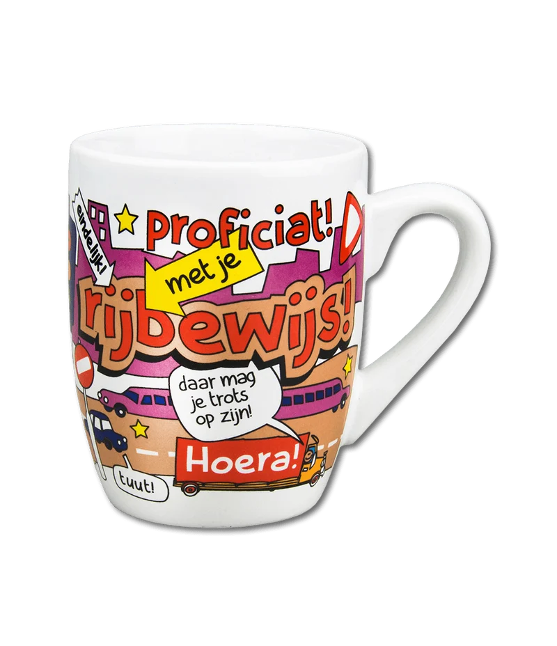 Mok Rijbewijs 12cm