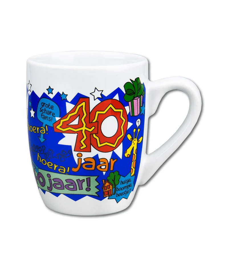 Mok 40 Jaar Man 12cm