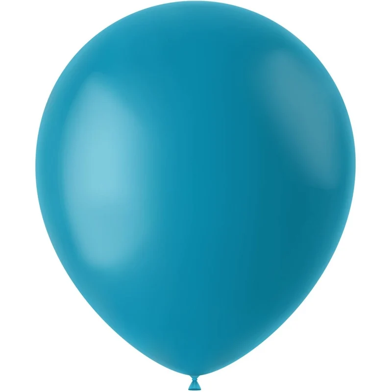 Turquoise Ballonnen Calm Turquoise 33cm 10st