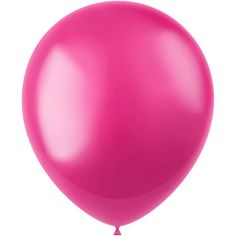Fuchsia Ballonnen Metallic Fuchsia Pink 33cm 10st