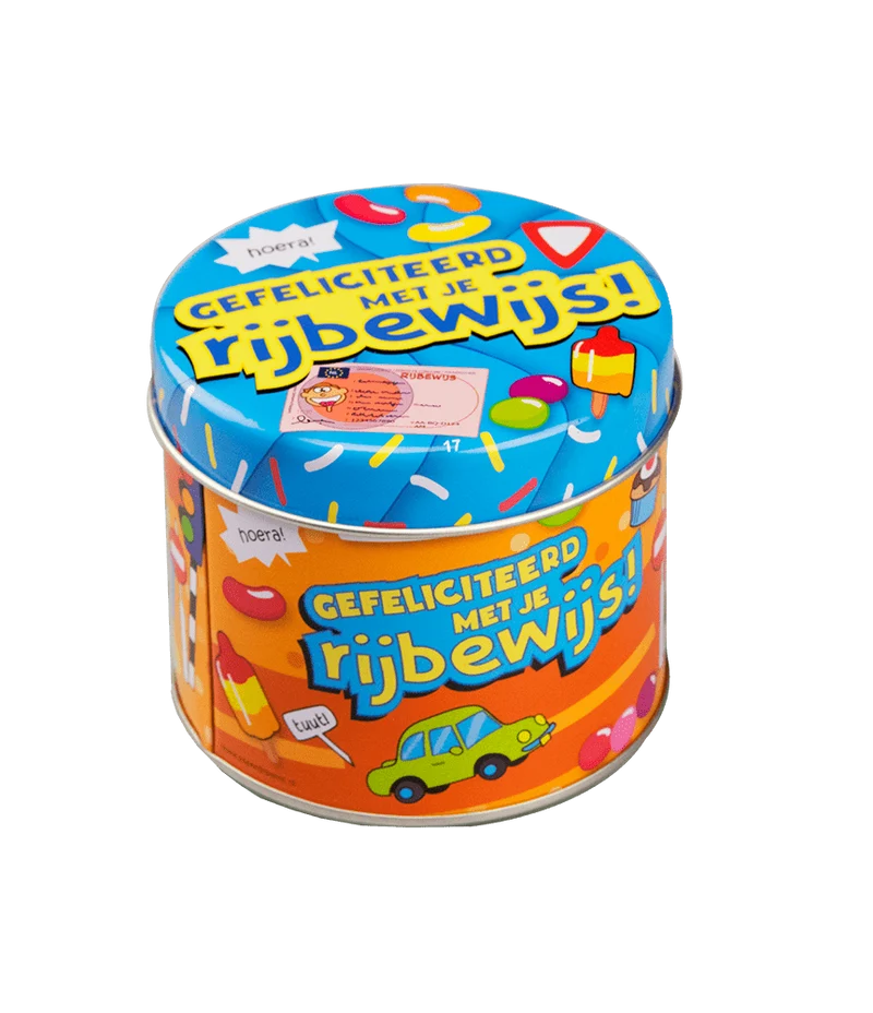 Snoepblik Rijbewijs 9cm