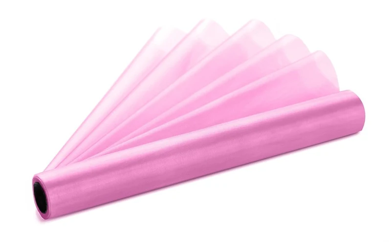 Roze Organza Stof 36cm 9m