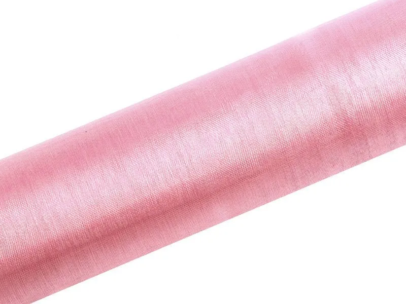 Lichtroze Organza Stof 16cm 9m