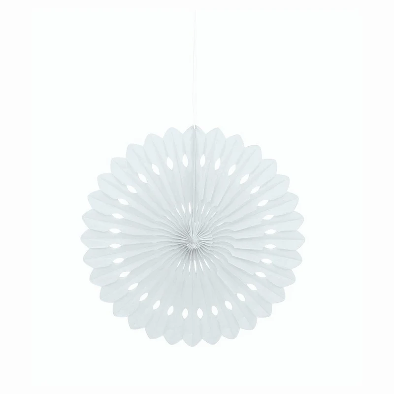 Papieren Waaier Wit 40cm