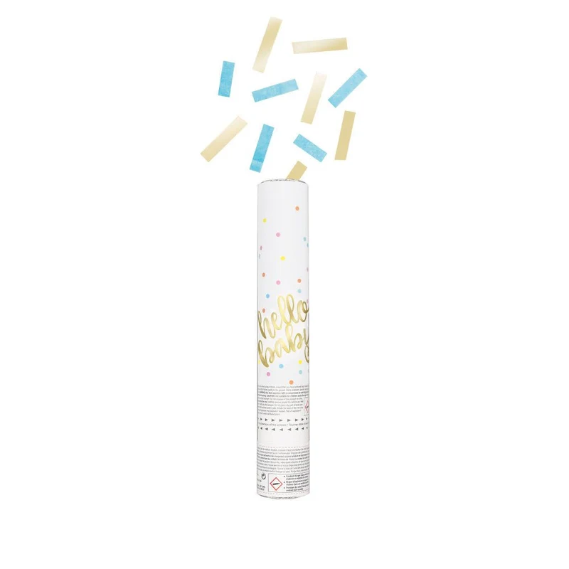 Confetti Kanon Hello Baby Blauw 30cm