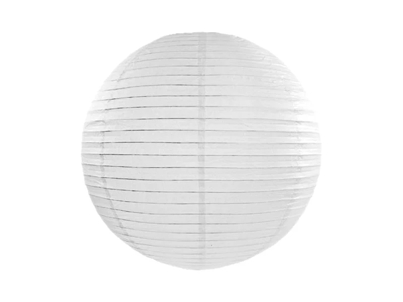 Witte Lampion Rond 35cm