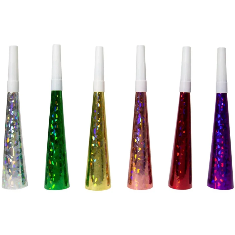Feesttoeters Gekleurd 19cm 6st