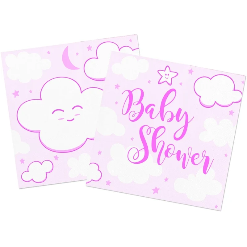 Babyshower Meisje Servetten 25cm 20st