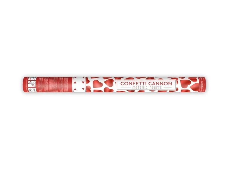 Confetti Kanon Hartjes Rood 60cm