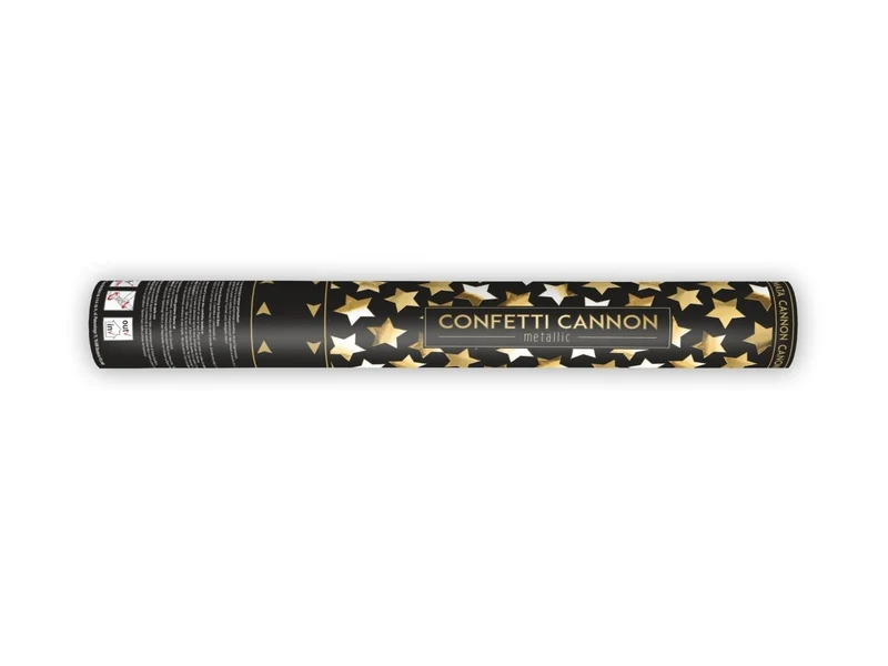 Confetti Kanon Sterren Goud 40cm
