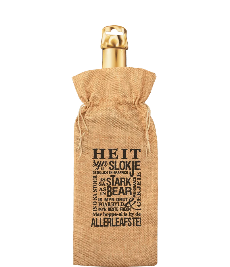 Cadeauzakje Fles Heit 42cm
