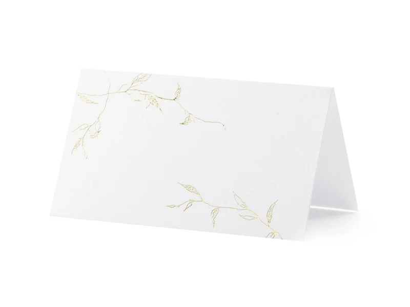 Naamkaartjes Goud Blad 10cm 10st