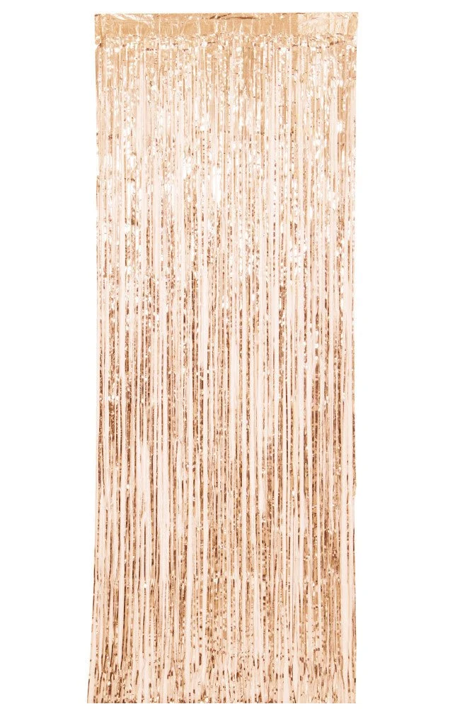 Deurgordijn Rose Gouden Metallic Folie 2,4m