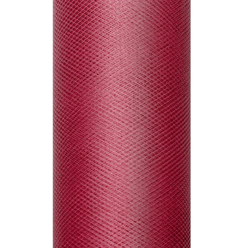 Bordeaux Rode Tule Rol 15cm 9m