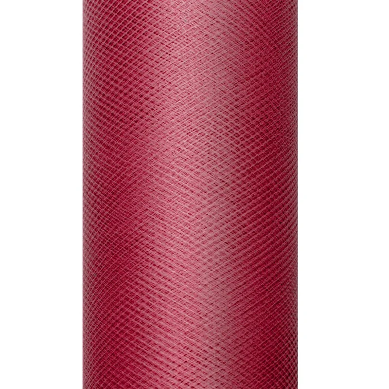 Bordeaux Rode Tule Rol 30cm 9m