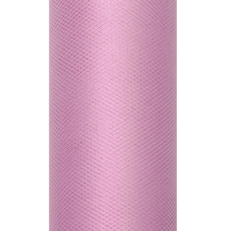 Roze Pastel Tule Rol 15cm 9m