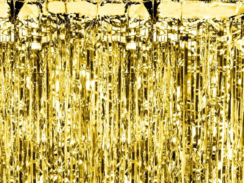 Gouden Deurgordijn Metallic 2,5m