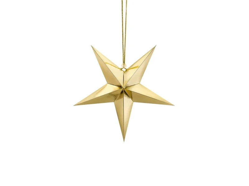 Gouden Lampion Ster 30cm