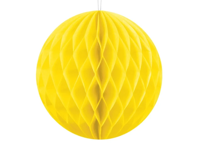 Honeycomb Bal Geel 10cm
