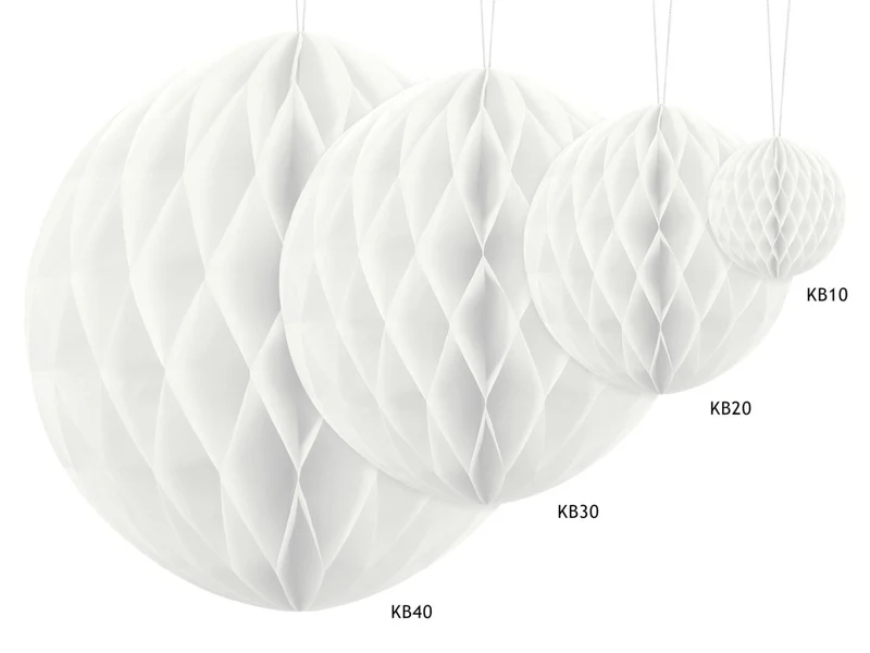 Honeycomb Bal Wit 40cm