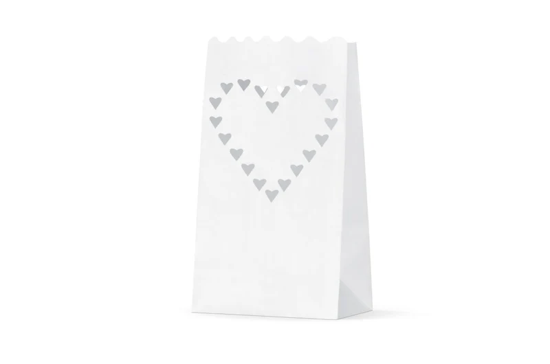 Candle Bags Hartjes 26cm 10st