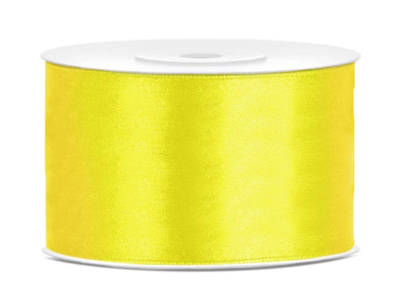 Satijn Lint Geel 38mm 25m
