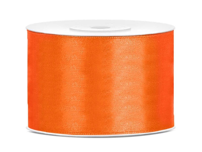 Satijn Lint Oranje 50mm 25m
